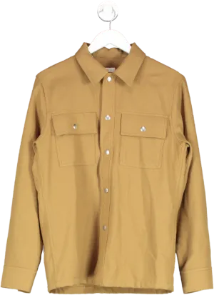 Sandro Brown Buttoned Over Shirt UK S