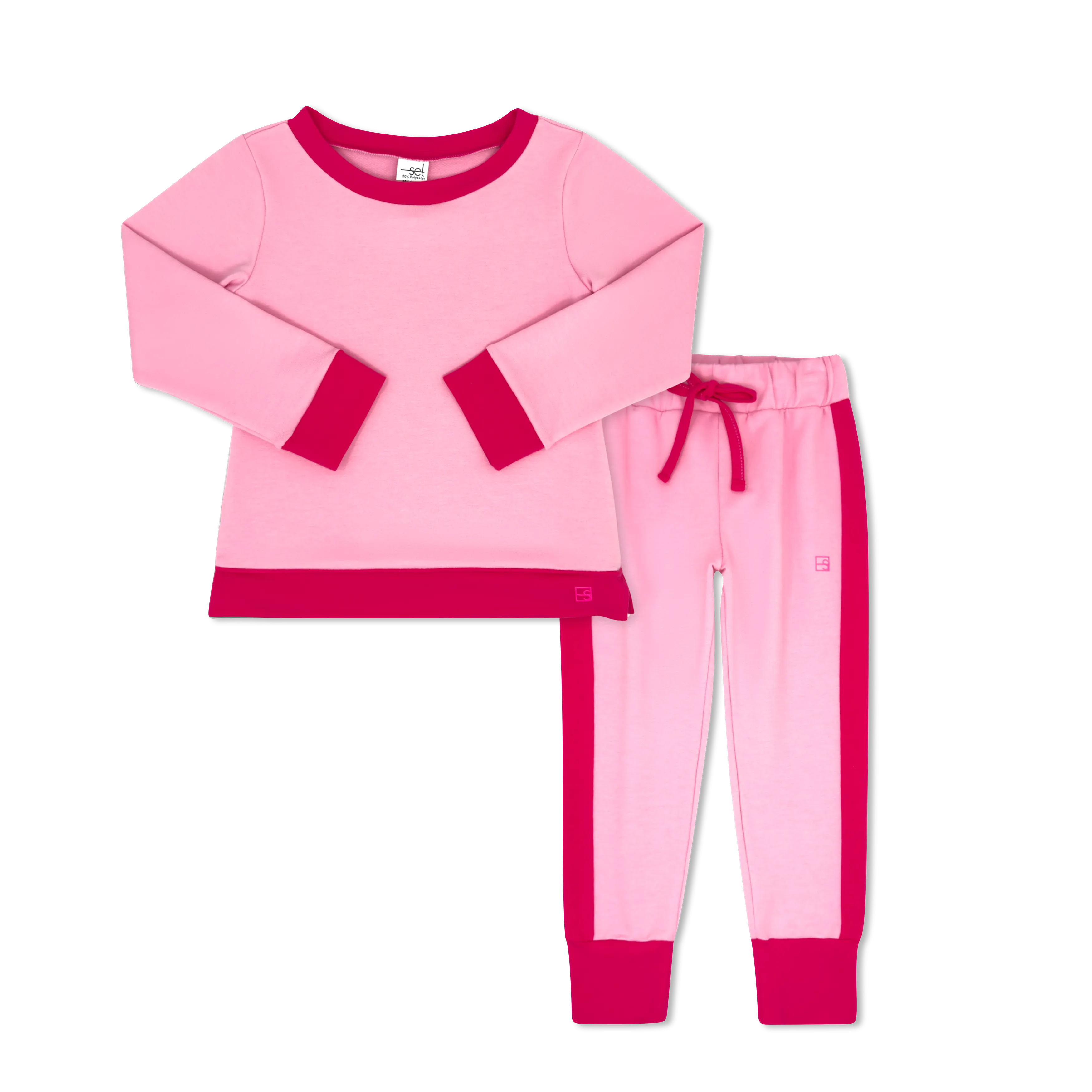 Selena Jogger Set - Cotton Candy Pink, Power Pink