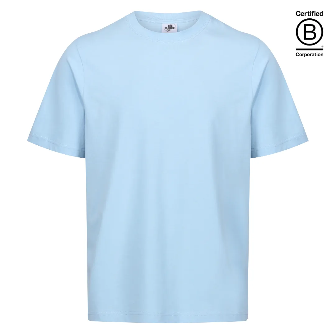 Sky blue classic fit cotton T-shirt