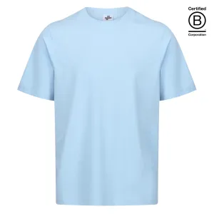 Sky blue classic fit cotton T-shirt