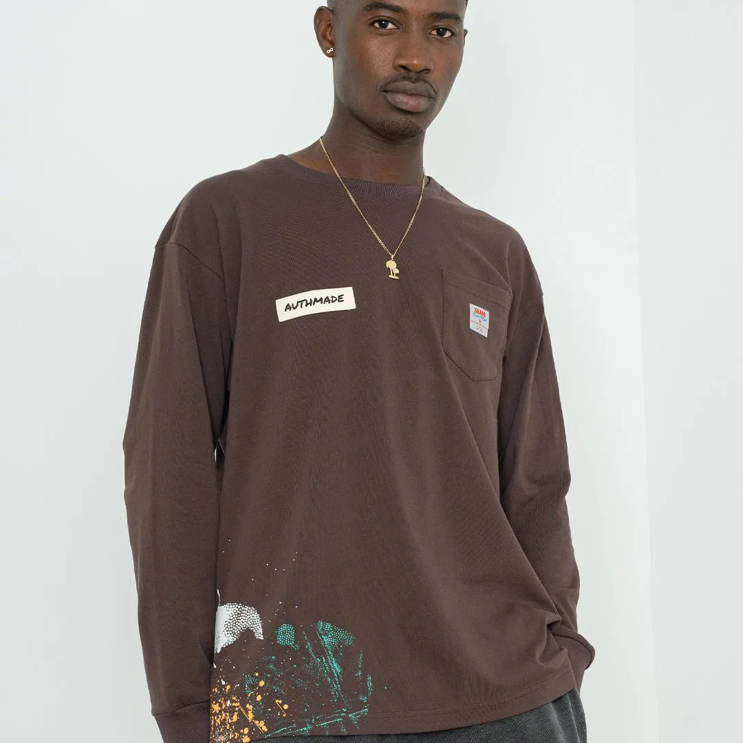 SLAM x Authmade L/S Paint Tee