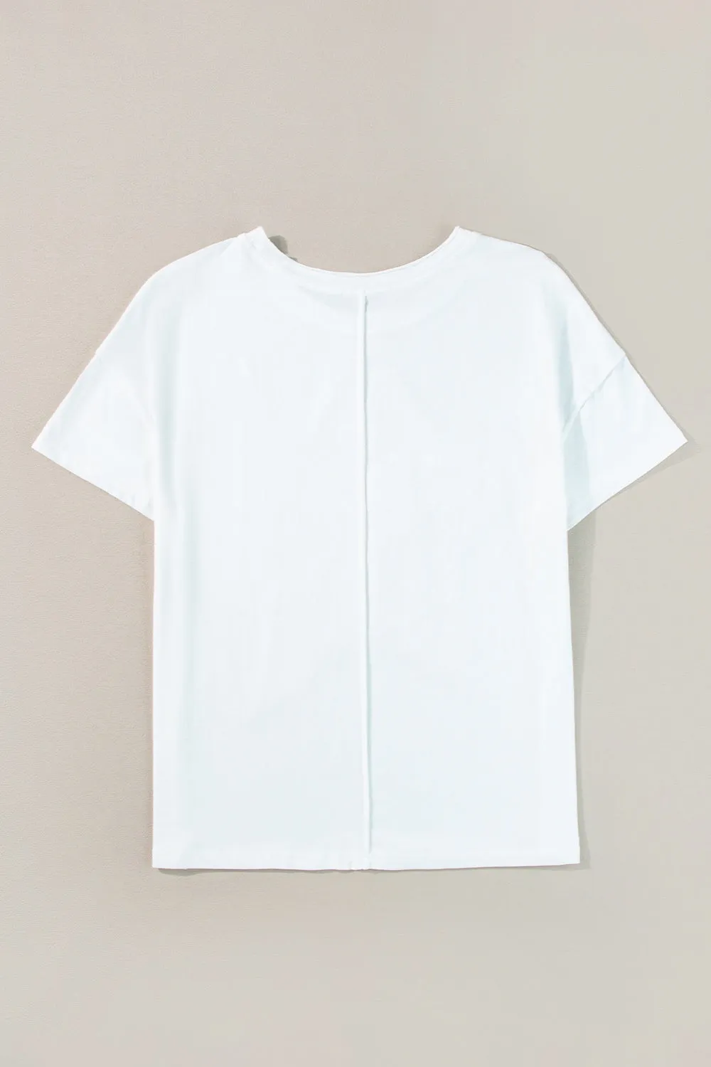Star Round Neck Short Sleeve T-Shirt