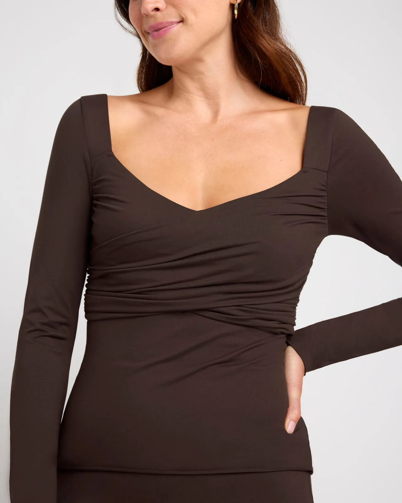 Stretch Nylon LYR Twist Top