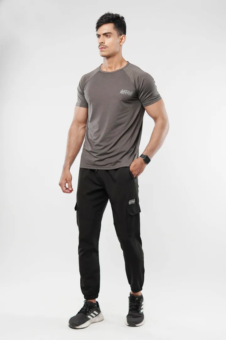 Striped T-Shirt - Grey