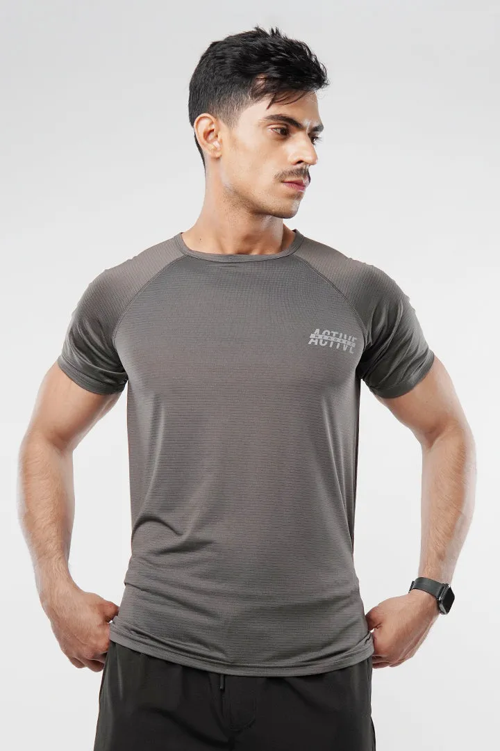 Striped T-Shirt - Grey