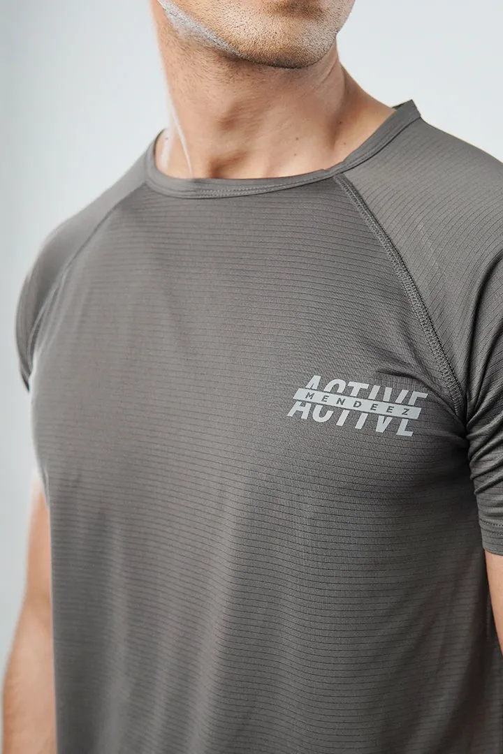 Striped T-Shirt - Grey
