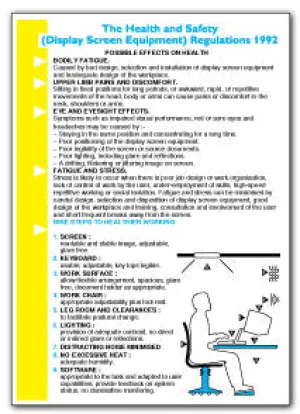 The Health and Safety (Display Screen Equipment) Regulations 1992
