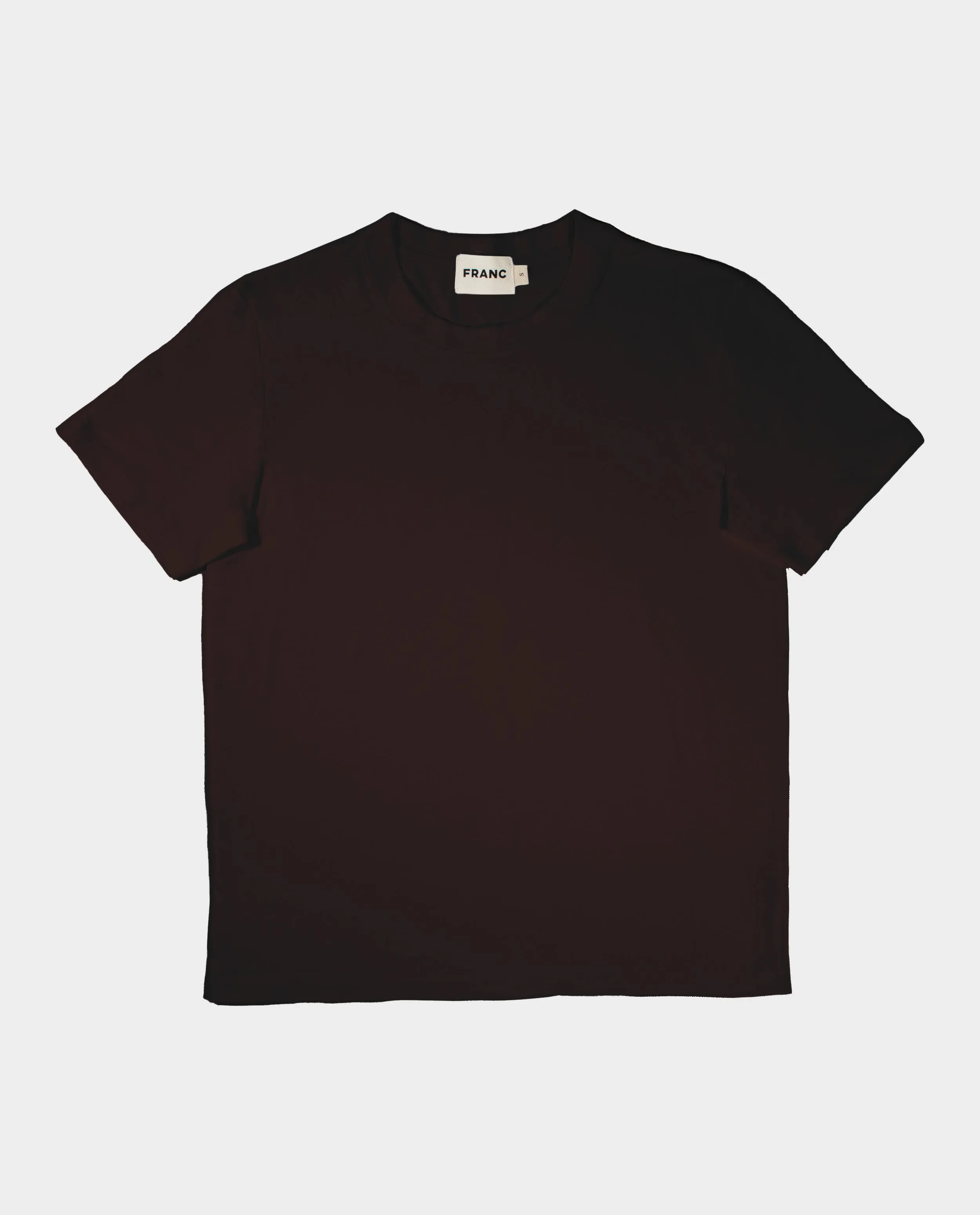 The Modern Crewneck Tee in Chocolate