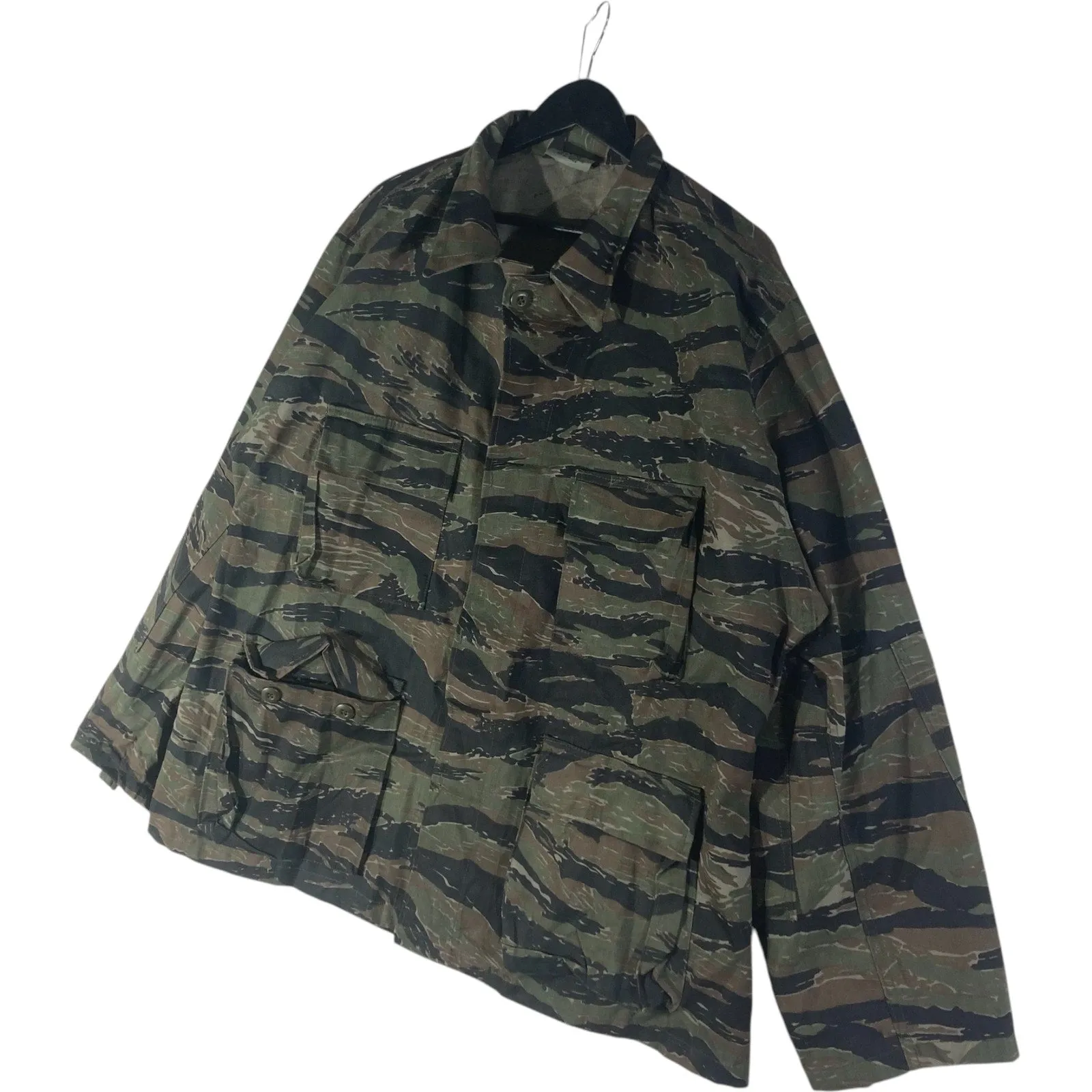 Vintage Camo Military Workwear Pocket Jacket