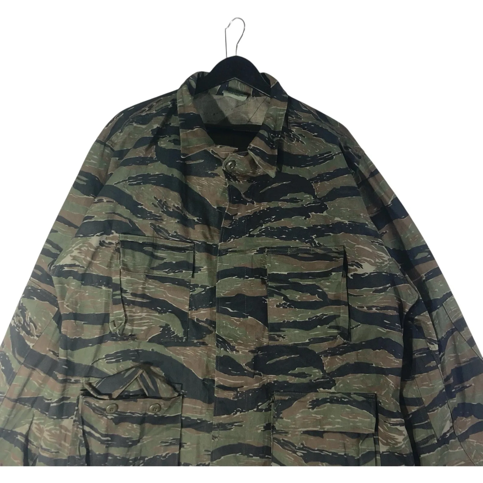 Vintage Camo Military Workwear Pocket Jacket
