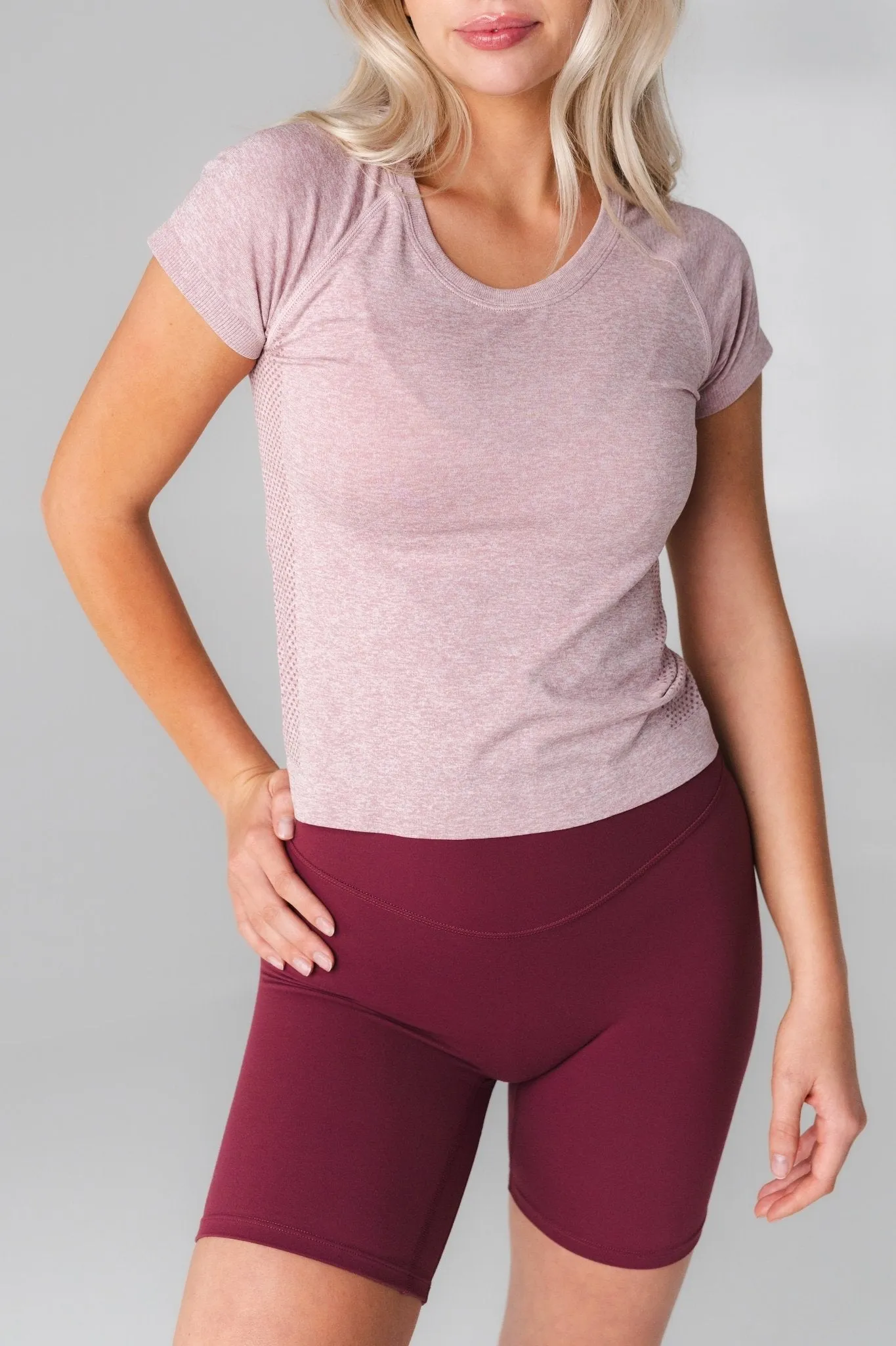 Vitality Energy Tee - Rose Marl