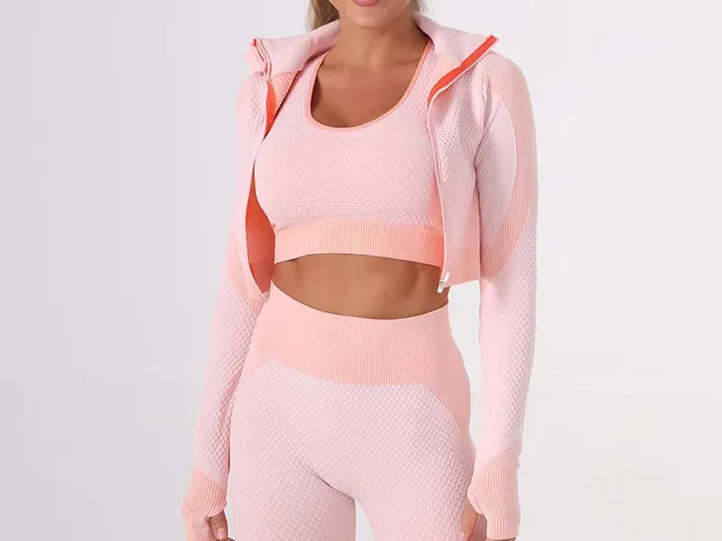Women's 3-Piece Seamless Activewear Set