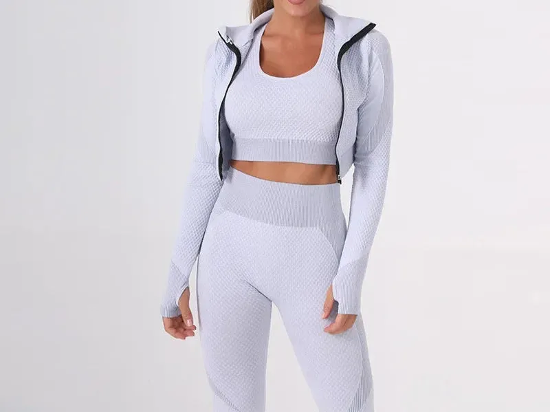 Women's 3-Piece Seamless Activewear Set