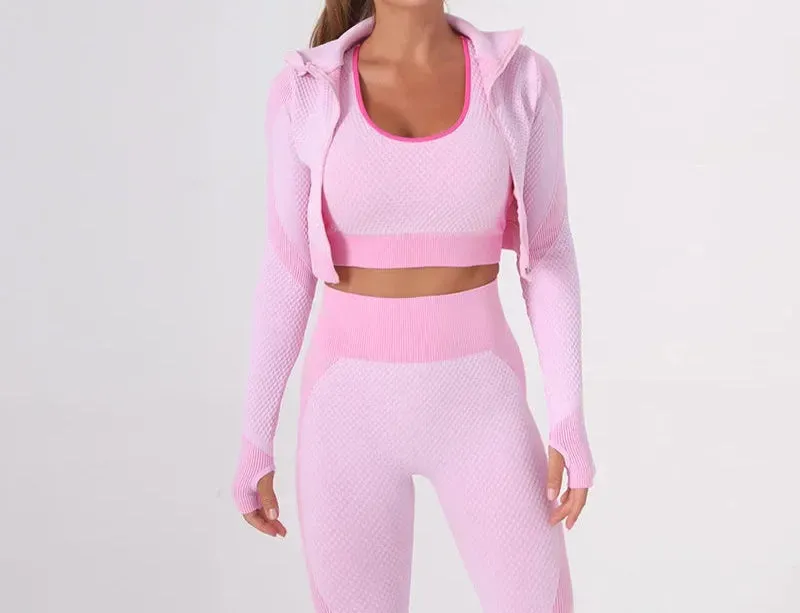 Women's 3-Piece Seamless Activewear Set