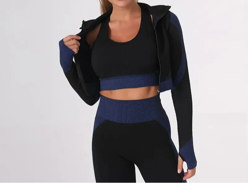 Women's 3-Piece Seamless Activewear Set