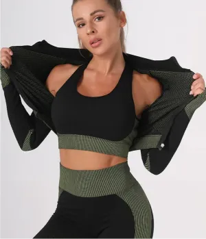 Women's 3-Piece Seamless Activewear Set