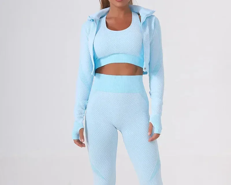 Women's 3-Piece Seamless Activewear Set