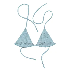 Women's ADAPT - String Bikini Top - Keys Blue | Shark Grey